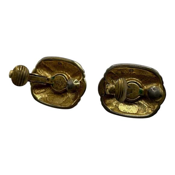 Kenneth Jay Lane KJL for Avon Duchess of Windsor Enamel Clip-On Earrings 80’s - Picture 8 of 10